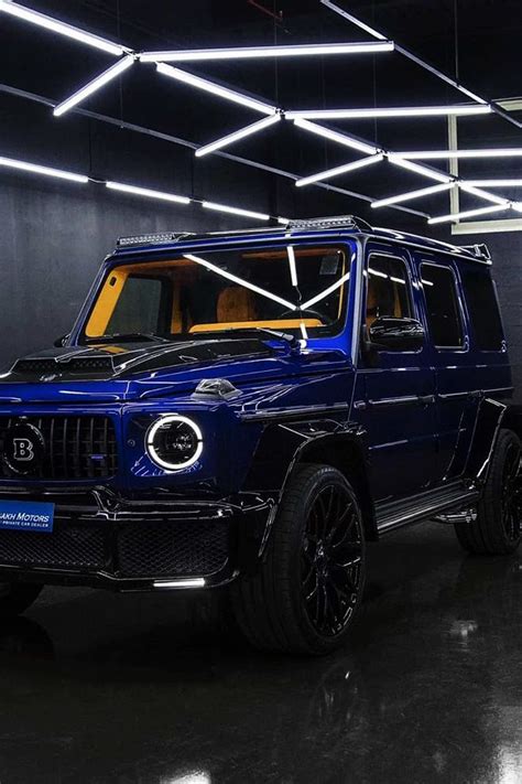 Stunning Blue Mercedes Brabus G700 Under The Lights Modifiedx Lüks