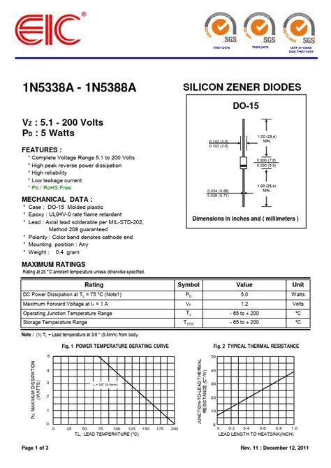 N A Eic Diode Hoja De Datos Ficha T Cnica Distribuidor