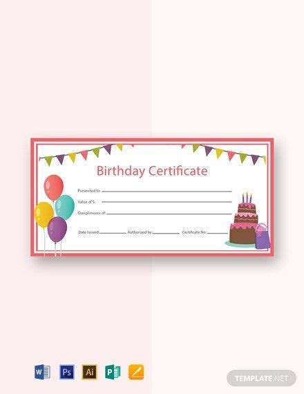 Free Birthday Gift Certificate Template Word (Doc) | Psd With Regard To Amazing Gift Certificate ...