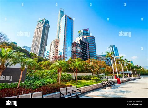 Hong Kong Waterfront Promenade Skyline Hong Kong Is A City And Special