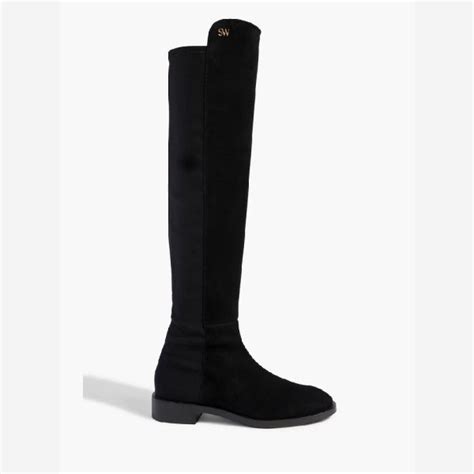 Stuart Weitzman Keelan Neoprene And Suede Over The Knee Boots Finds