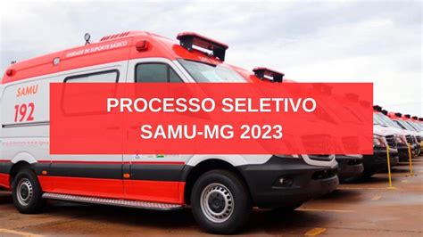 SAMU abre concurso 927 vagas de até R 9 mil veja o certame