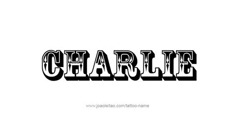 Charlie Name Page Coloring Pages