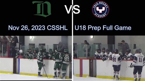 2023 11 26 CSSHL U18 Prep DHA Vs YHA YouTube