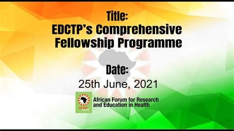 Edctps Comprehensive Fellowship Programme Youtube