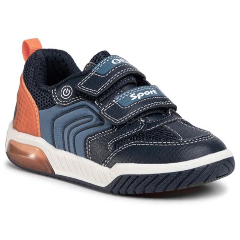 Sneakers Geox J Inek B D J Cd Fe C M Navy Orange Velcro