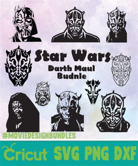 Star Wars Darth Maul Bundles Svg Png Dxf Movie Design Bundles