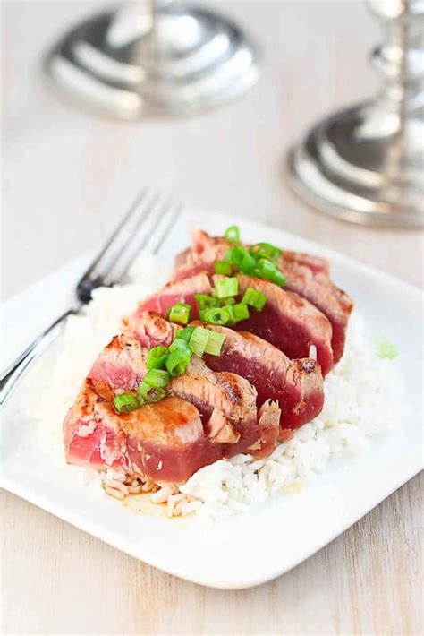 Seared Ahi Tuna With Soy Ginger Sauce Cookin Canuck