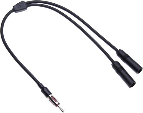 Universal Dual Female Din Antenna Splitter Cable By Keple Vehicle