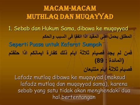 74 Makalah Mutlaq Dan Muqayyaddocx Makalahab