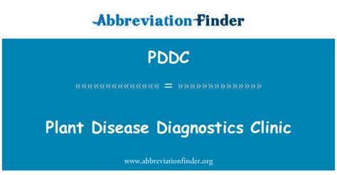 Pddc Significa Planta Enfermedad Clínica De Diagnóstico Plant Disease