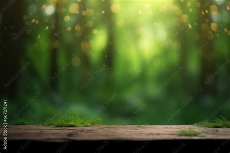 Blurry forest wallpaper with bokeh background. Green backdrop for ...