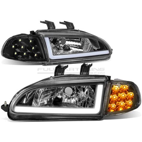 SK Import Scheinwerfer LED Schwarz Honda Civic Fullcartuning De