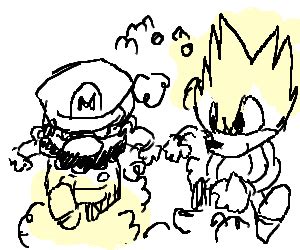 Mario v sonic Special olympics - Drawception