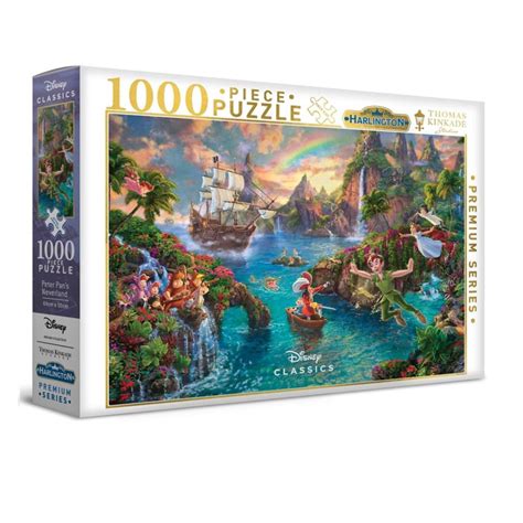 HARLINGTON 1000 PIECE THOMAS KINKADE DISNEY PETER PAN S NEVERLAND