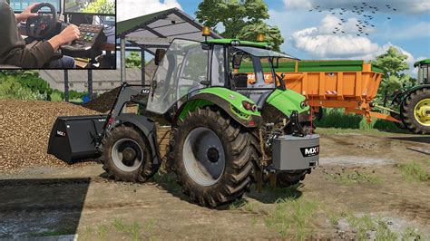 Deutz Fahr Serie 6 OLD GEN Loading Sugar Beet At Farm Logitech Saitek