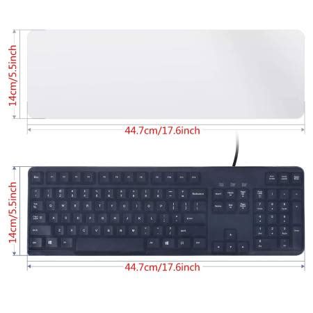 FUNDA PROTECTORA UNIVERSAL TRANSPARENTE IMPERMEABLE PARA TECLADOS DE