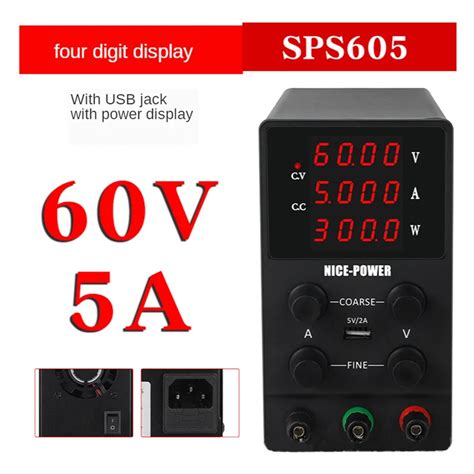 ALIMENTATION LABO ROGRAMMABLE SPS605D (60V ~ 5A)