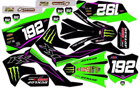 Kit déco perso Kawasaki KXF 250 450 2006 à 2024 Rd2shop