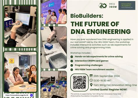 Workshop By Igem Biobuilders The Future Of Dna Engineering