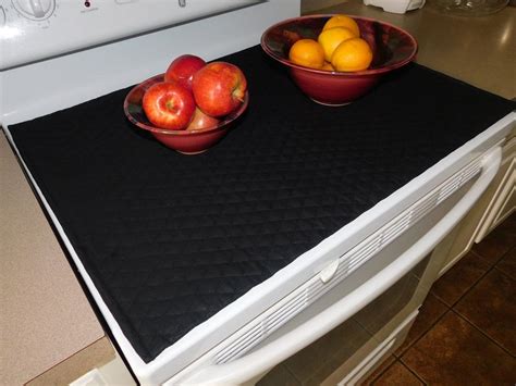 Glass Top Stove Cover And Protector Quilted Material Etsy