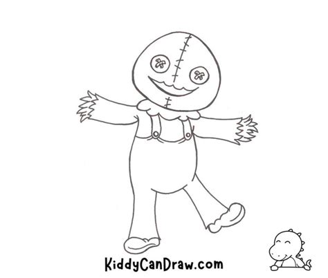 How To Draw a Scarecrow For Halloween | Step by Step Guide – Kiddy Can Draw