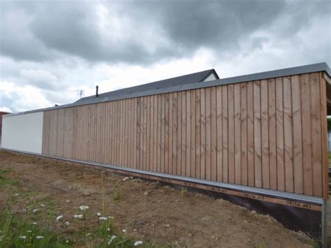 Maison ossature bois et béton de chanvre à ERBRAY