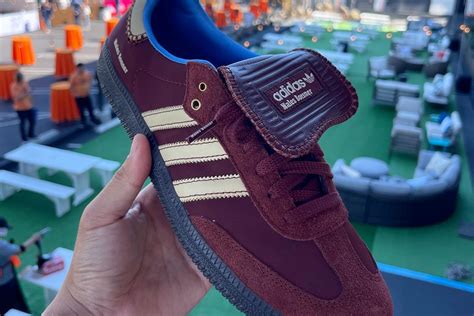 First Looks At Wales Bonner X Adidas Burgundy Samba Collab