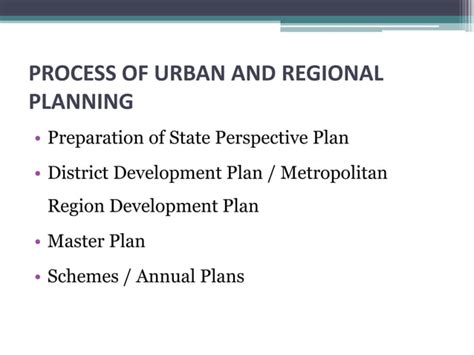 Urban And Regional Planning Issues And Challenges Ppt