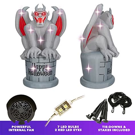 Holidayana Halloween Inflatables Large Ft Stone Gargoyle Inflatable