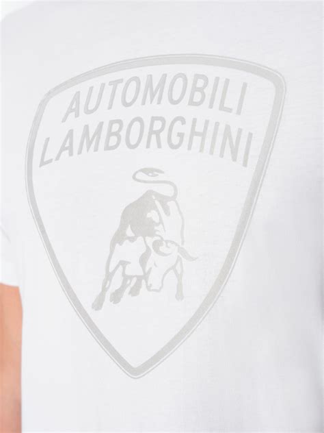 Automobili Lamborghini Iconic Big Shield Crew Neck T Shirt