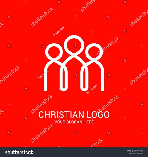 Church Logo Biblical Symbols Unity Believers Stock Vector (Royalty Free ...