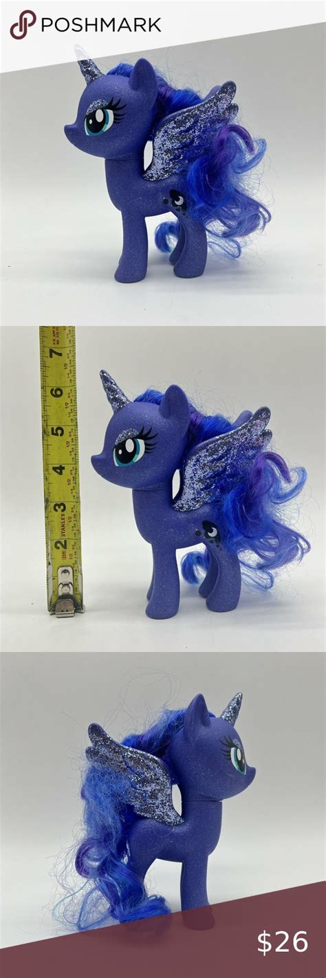 My Little Pony Nightmare Moon Luna Figure Toy Purple Sparkle Glitter ...