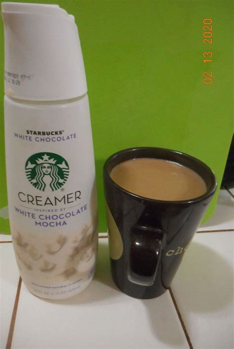 Starbucks White Chocolate creamer bottle with coffee cup Starbucks ...