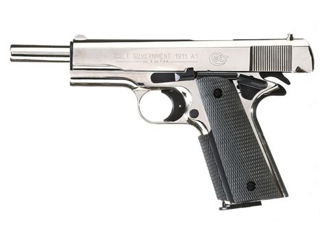 Pištoľ Exp Colt Government 1911 A1 Chrome Kal 9mm Pak Bwarms