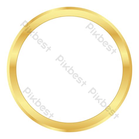 Abstract Gold Circle Frame PNG Images | AI Free Download - Pikbest