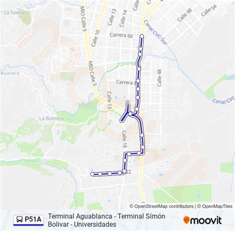 Ruta P A Horarios Paradas Y Mapas Terminal Sim N Bol Var A Kr