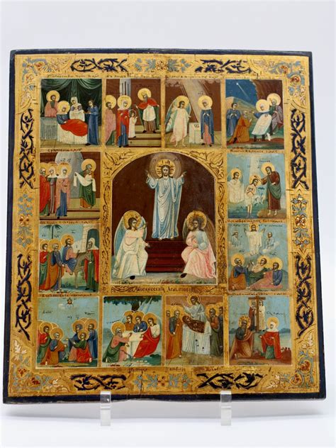 Orthodox Icon Easter And The Twelve Great Feasts