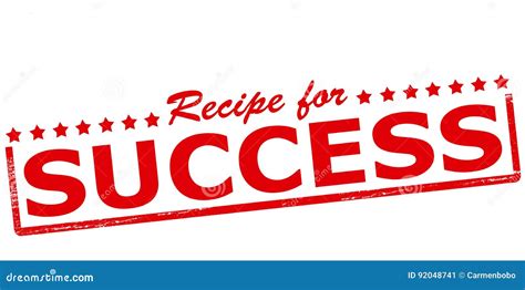 Recipe for success stock illustration. Illustration of success - 92048741