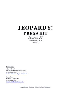 Fillable Online Jeopardy! Battle of the Decades Jeopardy! History Wiki ...