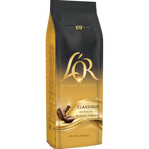 Кофе в зернах L'OR Crema Absolute Classic 1 кг - Кофе зерновой