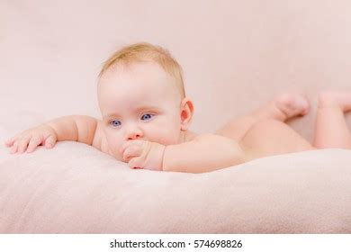 Happy Naked Baby On Bed Stock Photo 1905057352 Shutterstock