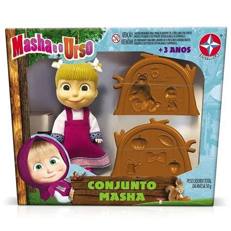 Boneca Masha Conjunto De Massa Masha E O Urso Super Massa No Shoptime