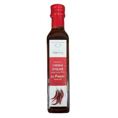 Huile D Olive Aromatis E Au Basilic Huilerie Rom O