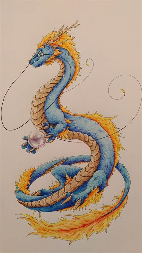 Blue dragon - Art by me (OC) : r/ImaginaryDragons