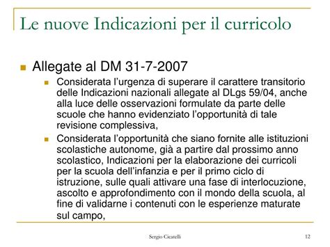 Ppt Le Nuove Indicazioni Per Il Curricolo Del Primo Ciclo Powerpoint Presentation Id580220