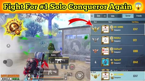 Fight For 1 Solo Conqueror Again In BGMI IPhoneXR 11 11Pro