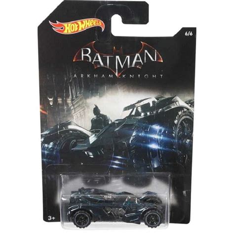 Carrinho Hot Wheels Batm Vel Batmobile Preto Batman Arkham Knight Dc