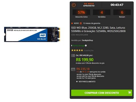 Terabyte On Twitter Oferta Ssd Wd Blue Gb M Sata