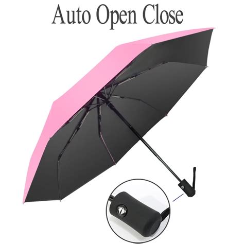 Umbrellas Windproof Mini Automatic Umbrella Travel Golf Umbrella Uv